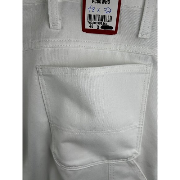 Red Kap Pants Mens 48x32 White Utility Painter Carpenter **READ DESCRIPTION** - Picture 10 of 11